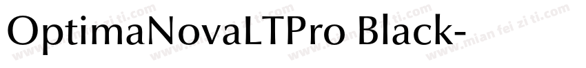 OptimaNovaLTPro Black字体转换